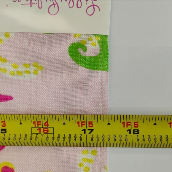 Lilly Pulitzer Bimini Lilly Pink fabric by Lee Jofa Linen Fabric Sample NWT - Picture 6 of 13